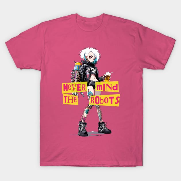 Punk Robot III T-Shirt by chilangopride